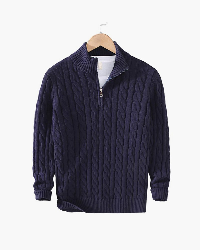 Encanto | Jersey de punto trenzado con cremallera