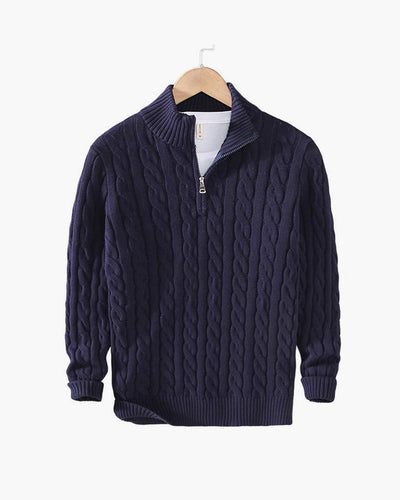 Encanto | Jersey de punto trenzado con cremallera
