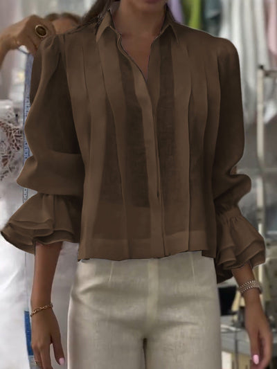 Verena – Blusa con Solapa Lumière