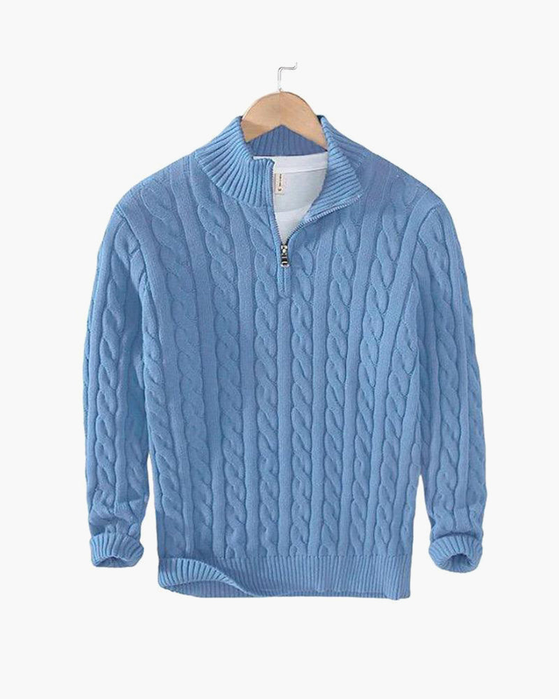 Encanto | Jersey de punto trenzado con cremallera