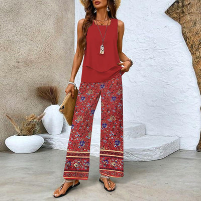 Conjunto de Dos Piezas: Top y Pantalón