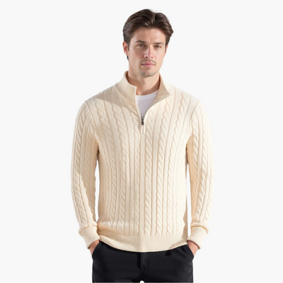 Encanto | Jersey de punto trenzado con cremallera