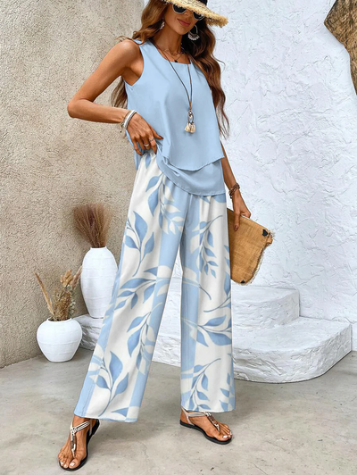 Conjunto de Dos Piezas: Top y Pantalón