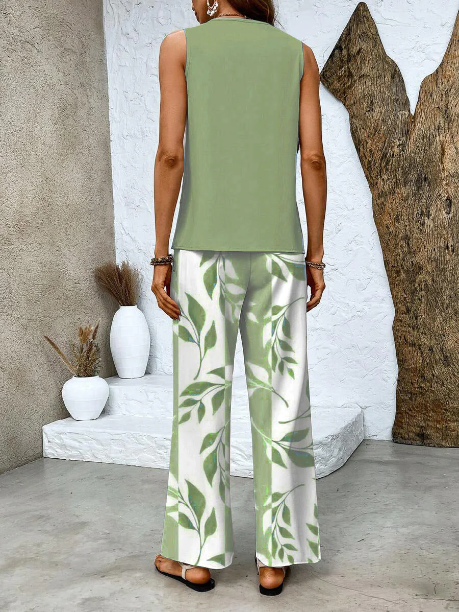 Conjunto de Dos Piezas: Top y Pantalón