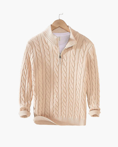 Encanto | Jersey de punto trenzado con cremallera