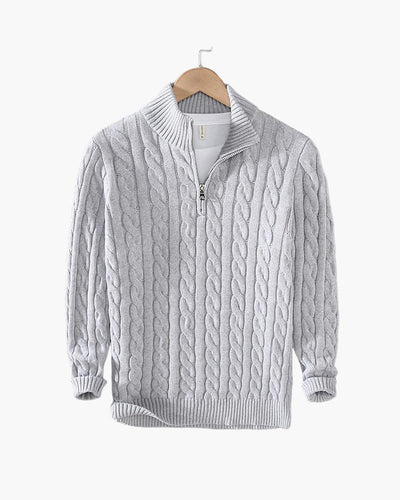 Encanto | Jersey de punto trenzado con cremallera