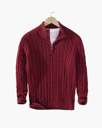 Encanto | Jersey de punto trenzado con cremallera