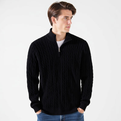 Encanto | Jersey de punto trenzado con cremallera