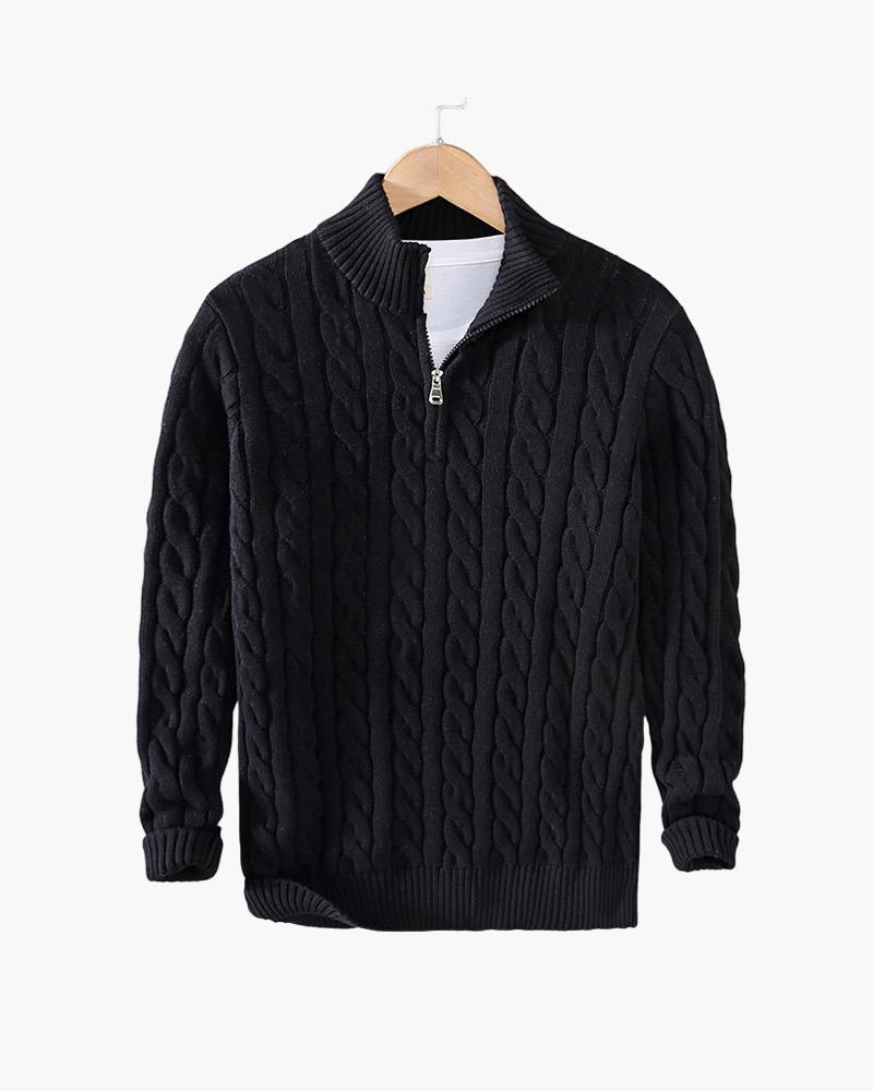 Encanto | Jersey de punto trenzado con cremallera