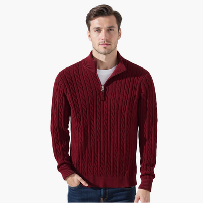 Encanto | Jersey de punto trenzado con cremallera