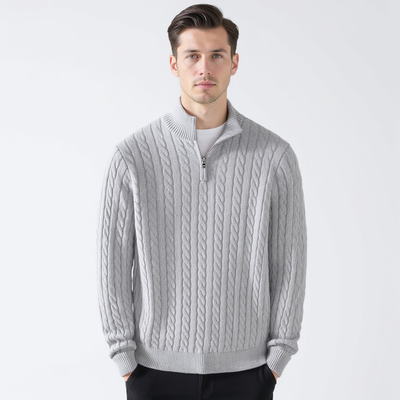 Encanto | Jersey de punto trenzado con cremallera