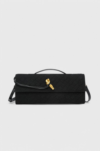 Bolso de hombro de ante, elegancia atemporal
