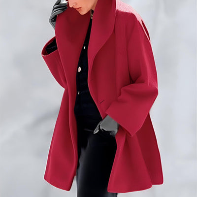 Eleva tu estilo con el lujoso abrigo de lana Viela®