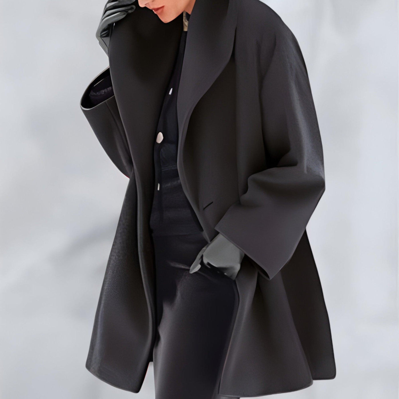 Eleva tu estilo con el lujoso abrigo de lana Viela®