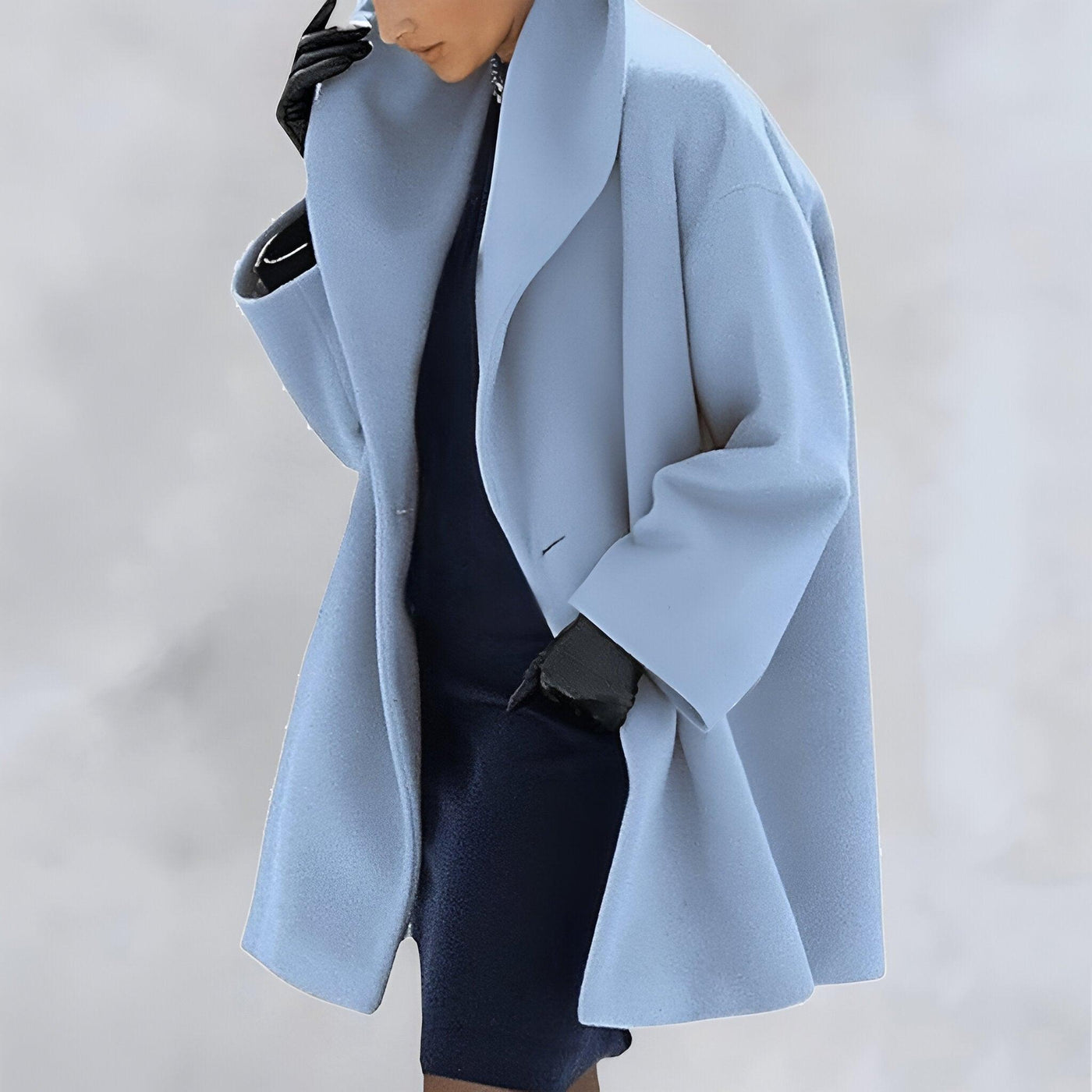 Eleva tu estilo con el lujoso abrigo de lana Viela®