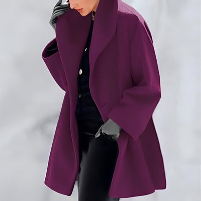 Eleva tu estilo con el lujoso abrigo de lana Viela®