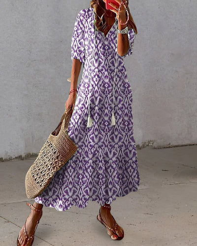 Boho Vestido con Cobertura para Abdomen - Estilo Elegante y Cómodo